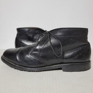 Allen Edmonds Stanford Mens Black Leather Ankle Chukka Boots Size 11.5 E